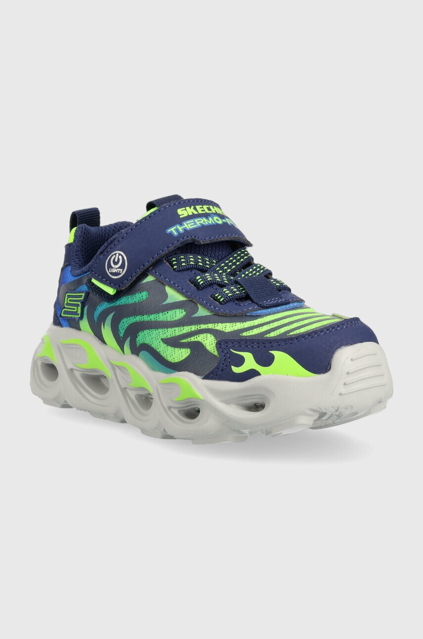 Skechers Детски маратонки Thermo-Flash в тъмносиньо - Pepit.bg