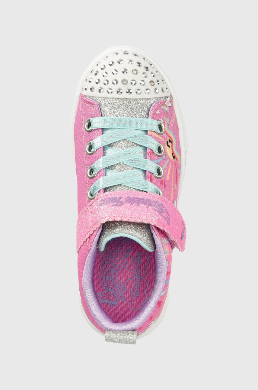 Skechers Детски ниски кецове в розово - Pepit.bg