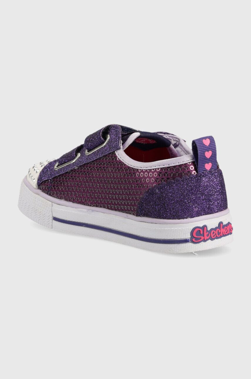 Skechers Детски ниски кецове Shuffles Itsy Bitsy в лилаво - Pepit.bg