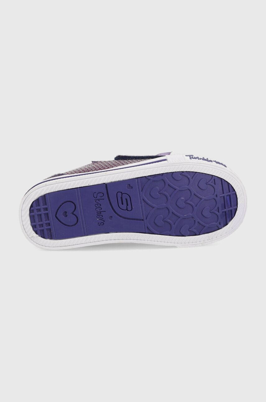 Skechers Детски ниски кецове Shuffles Itsy Bitsy в лилаво - Pepit.bg