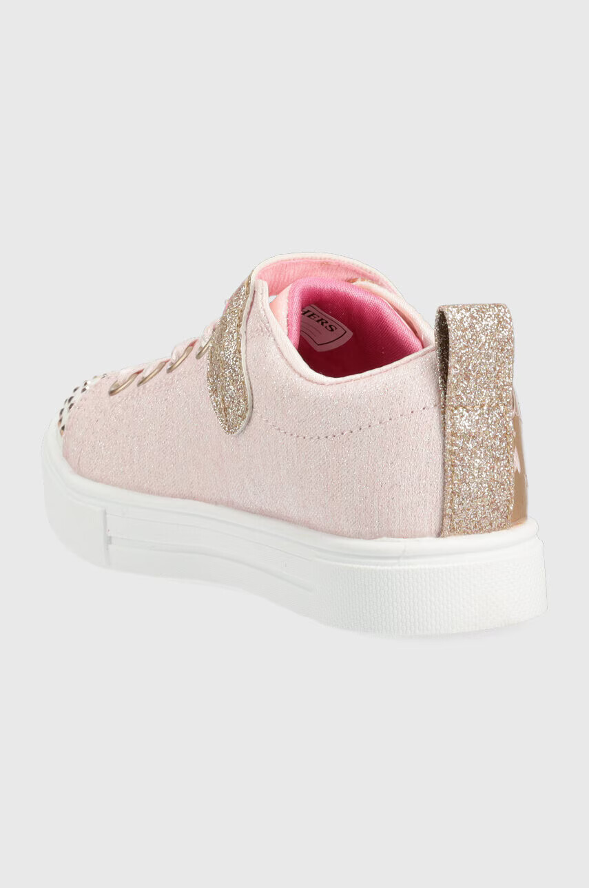 Skechers Детски ниски кецове Twinkle Sparks Heather Charm в златисто - Pepit.bg
