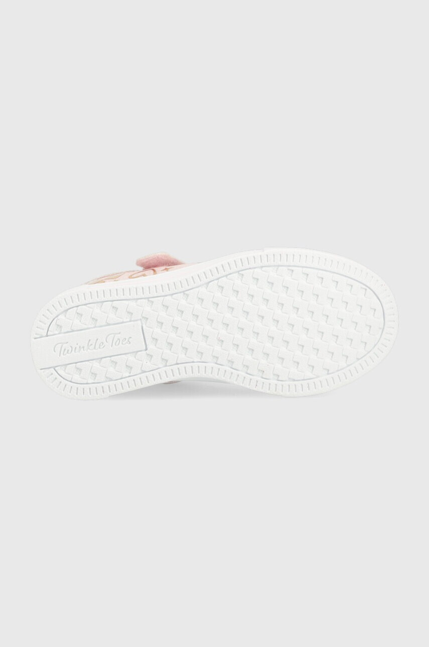 Skechers Детски ниски кецове Twinkle Sparks Heather Charm в златисто - Pepit.bg