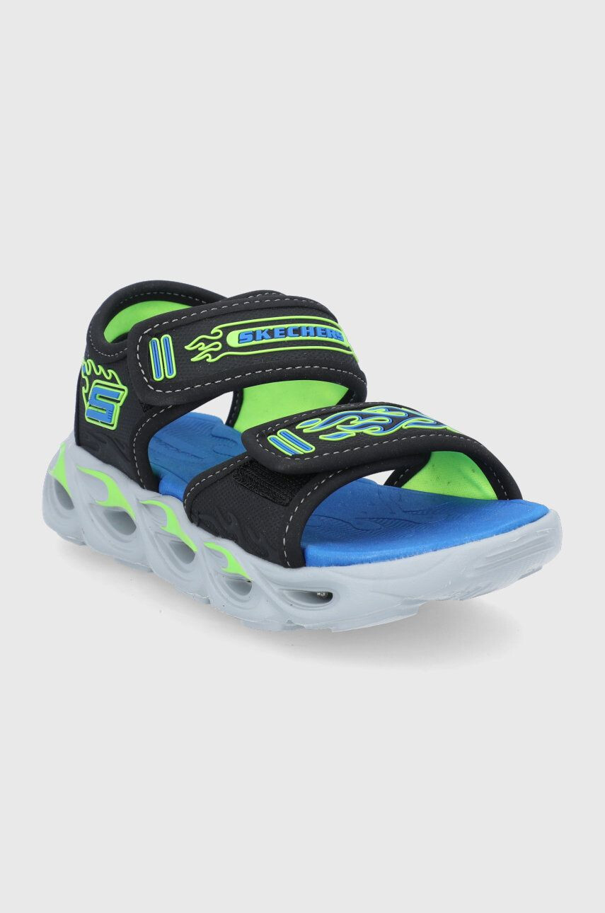 Skechers Детски сандали в черно - Pepit.bg