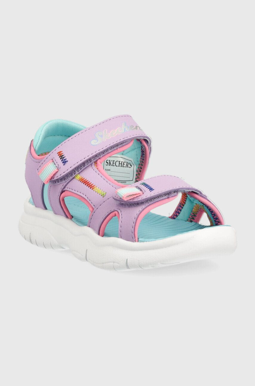 Skechers Детски сандали Flex Splash Vibrant Mood в лилаво - Pepit.bg