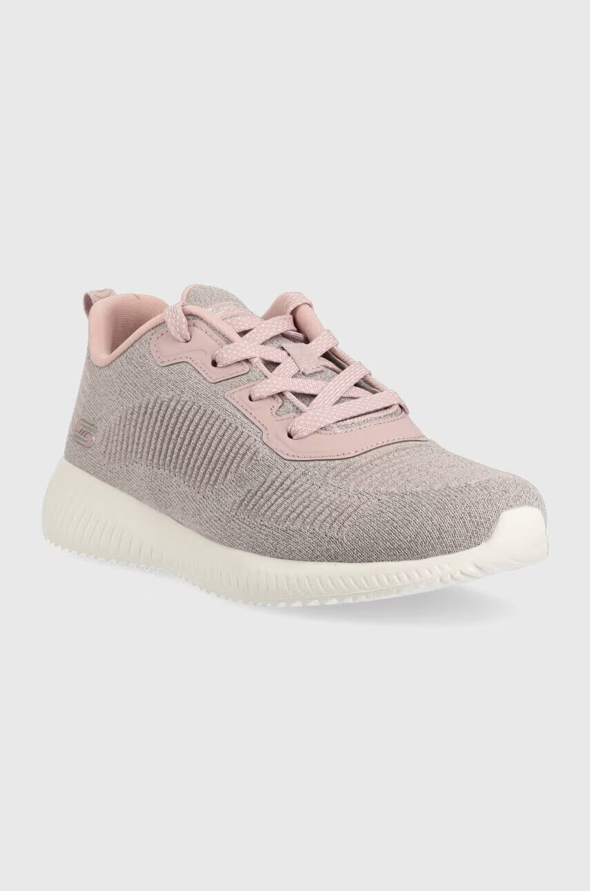 Skechers Маратонки в розово с равна подметка - Pepit.bg