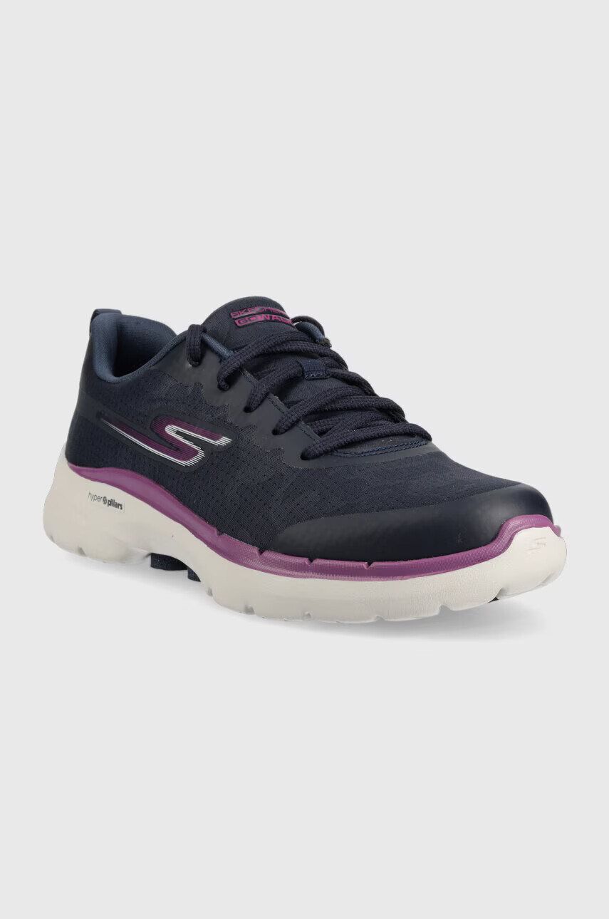Skechers Обувки за бягане GOwalk 6 в тъмносиньо - Pepit.bg