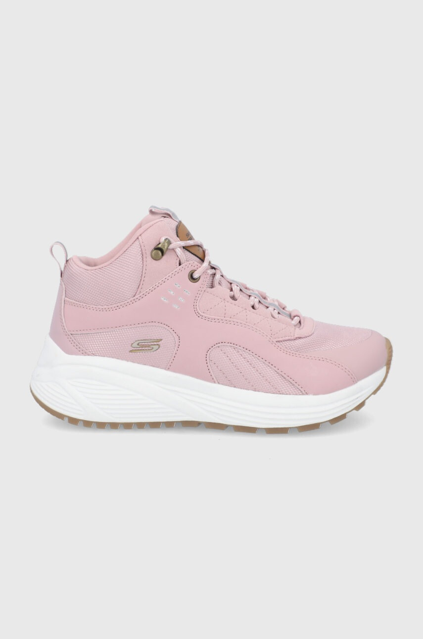 Skechers Обувки в розово с платформа - Pepit.bg