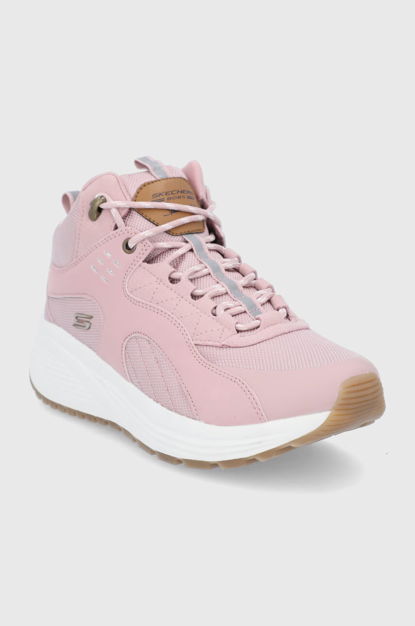 Skechers Обувки в розово с платформа - Pepit.bg
