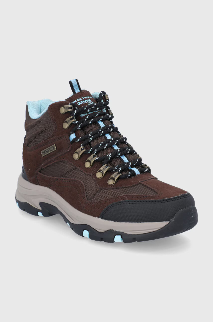 Skechers Обувки в кафяво с лека изолация - Pepit.bg