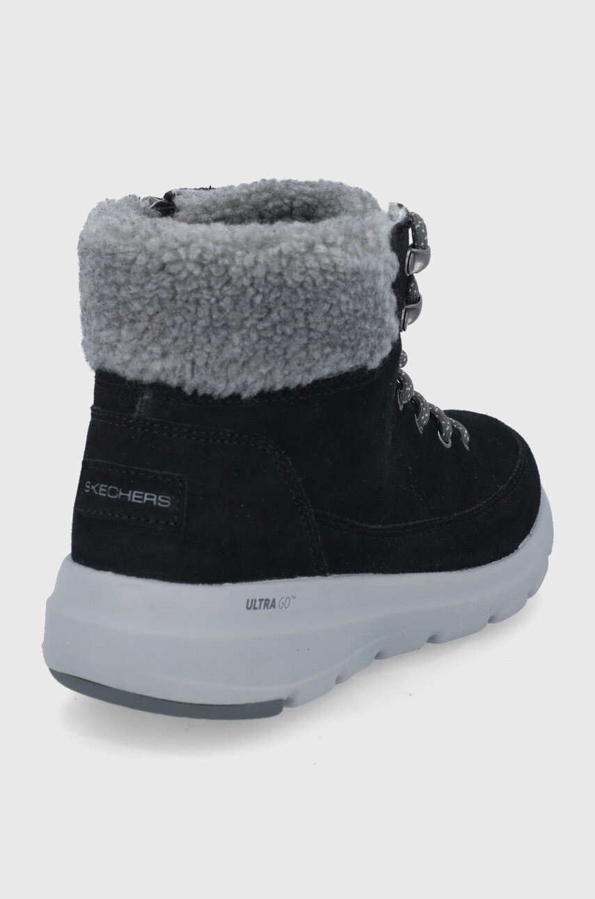 Skechers Велурени апрески в сиво - Pepit.bg