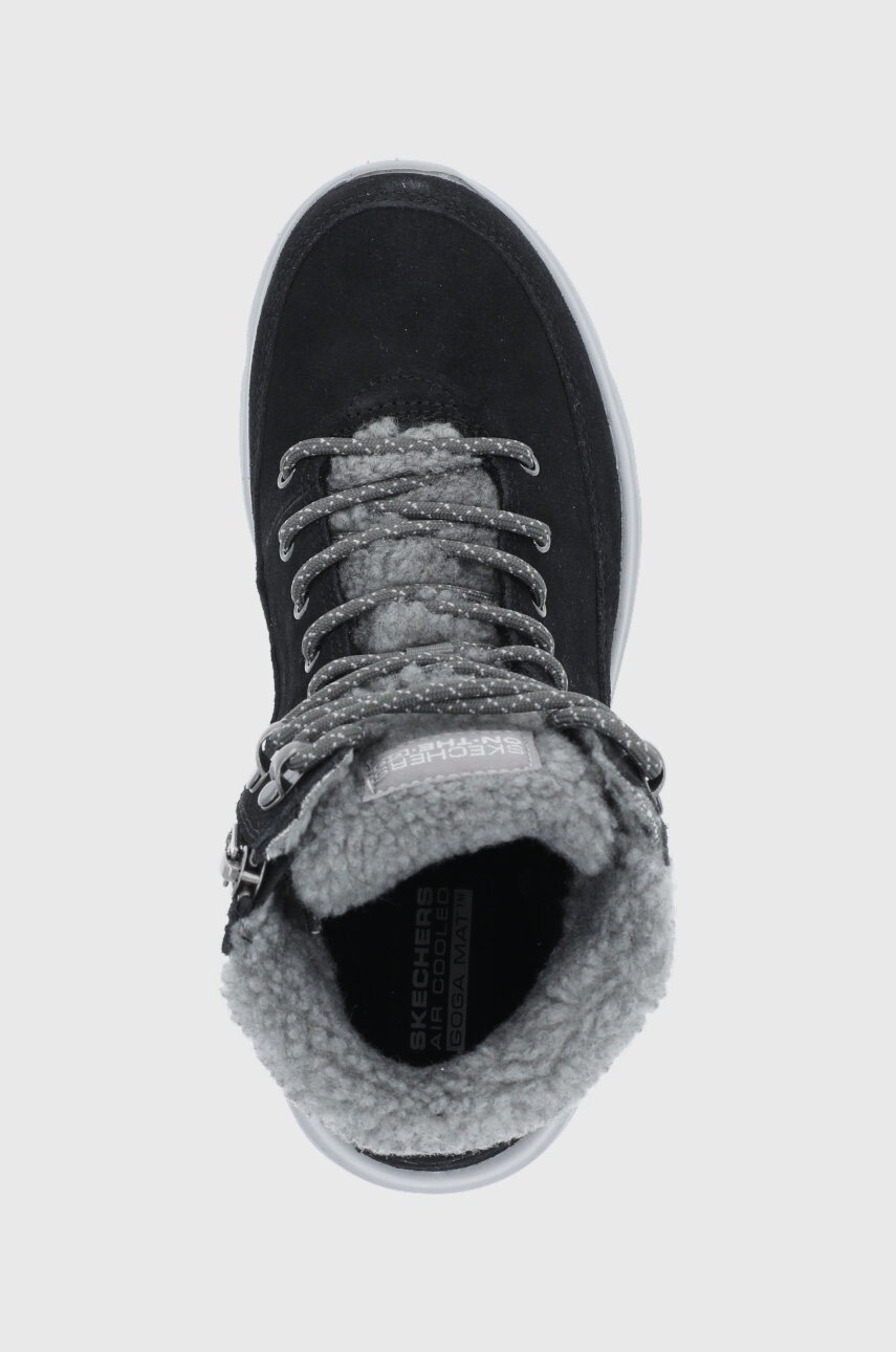 Skechers Велурени апрески в сиво - Pepit.bg