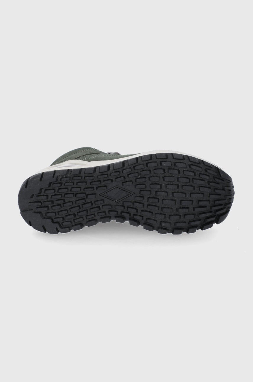 Skechers Велурени обувки в зелено - Pepit.bg