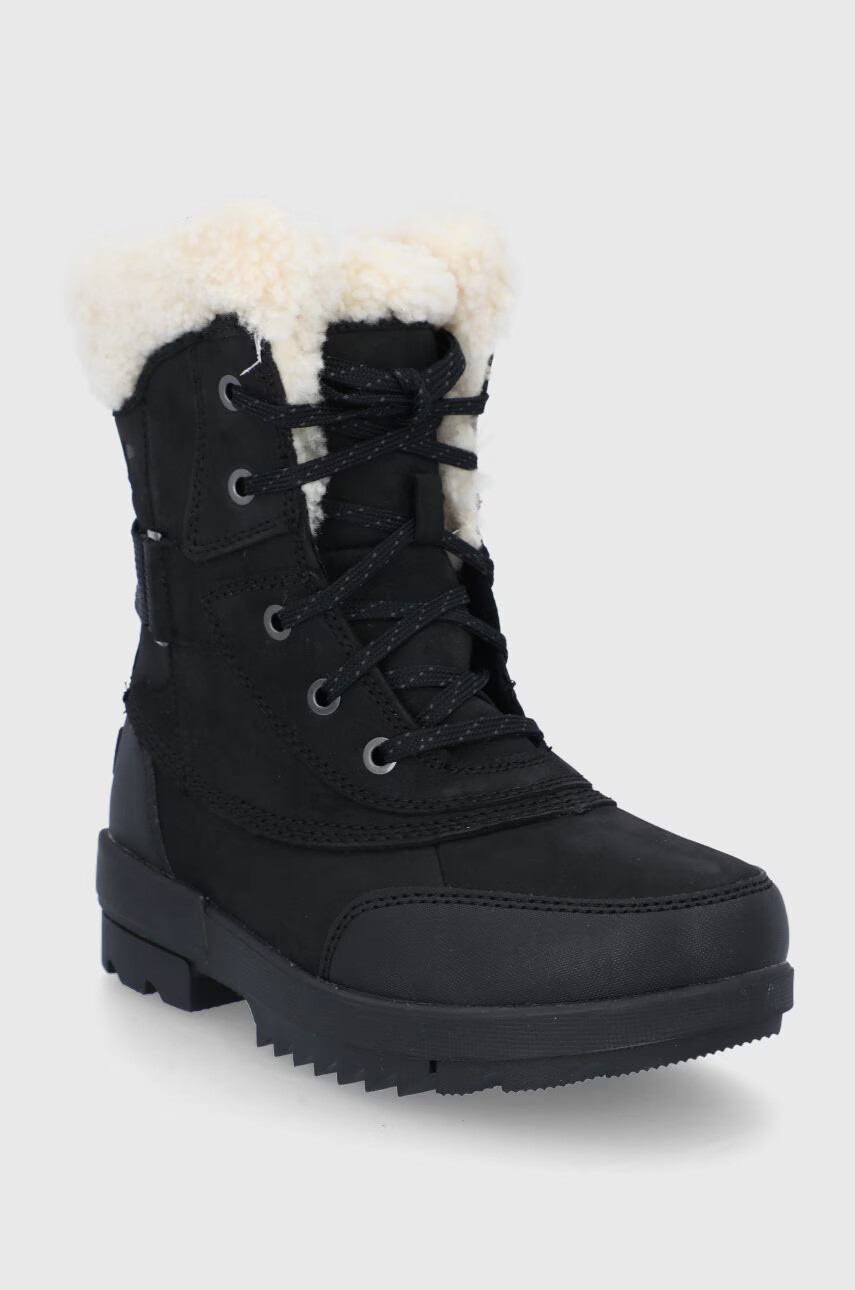 Sorel Кожени апрески Torino Parc II Boot WP в черно - Pepit.bg