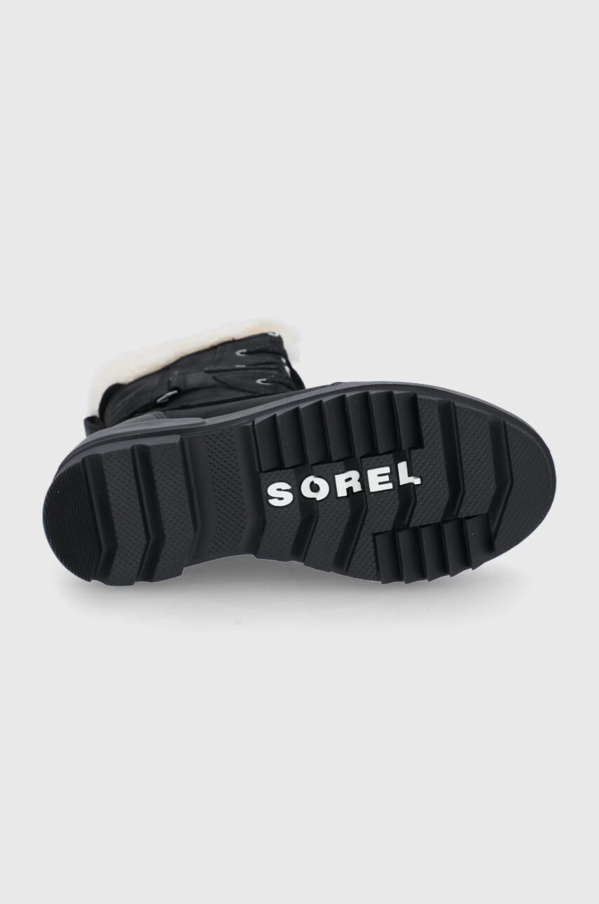 Sorel Кожени апрески Torino Parc II Boot WP в черно - Pepit.bg