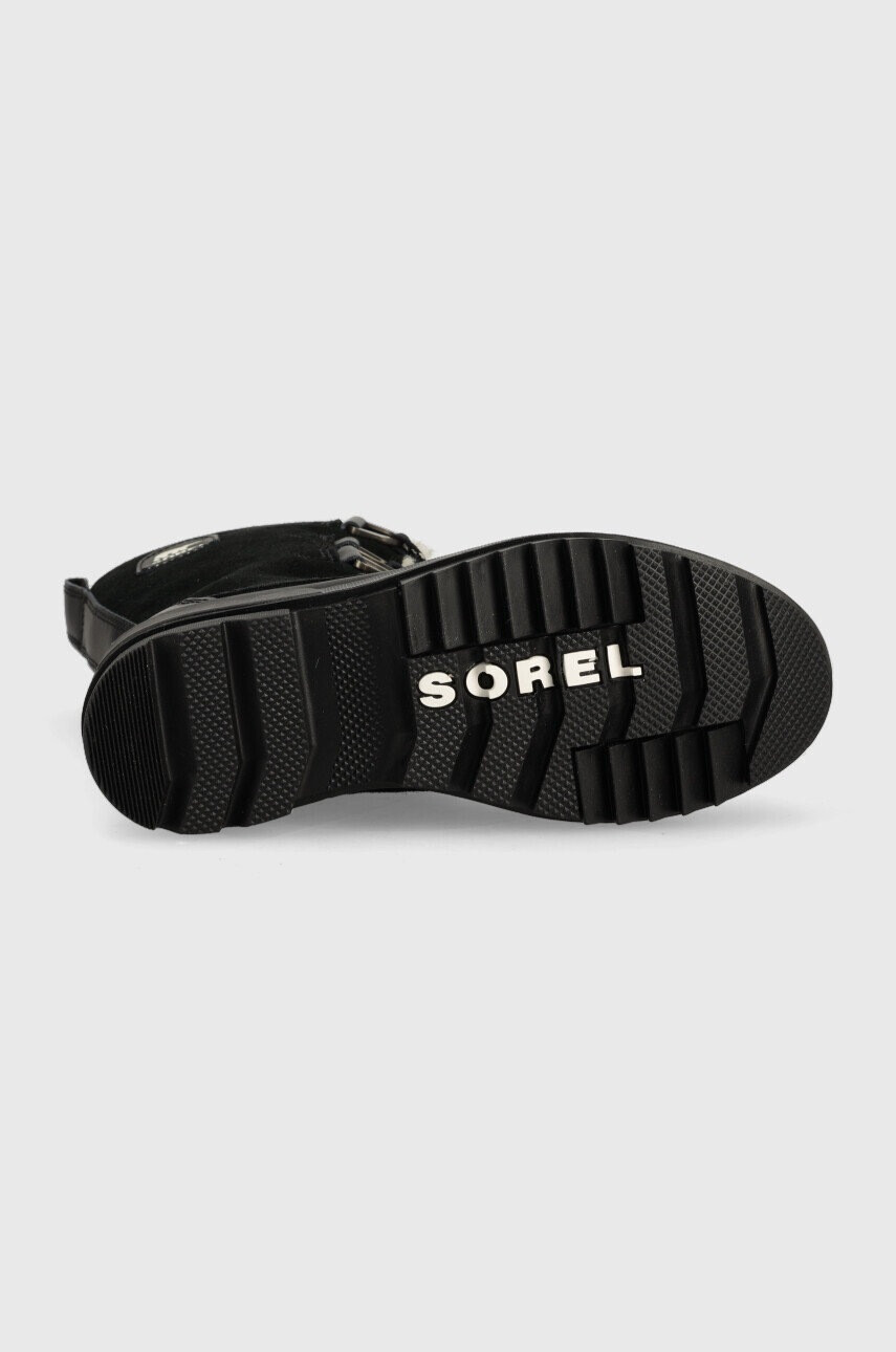 Sorel Велурени апрески Torino II Tall в черно - Pepit.bg