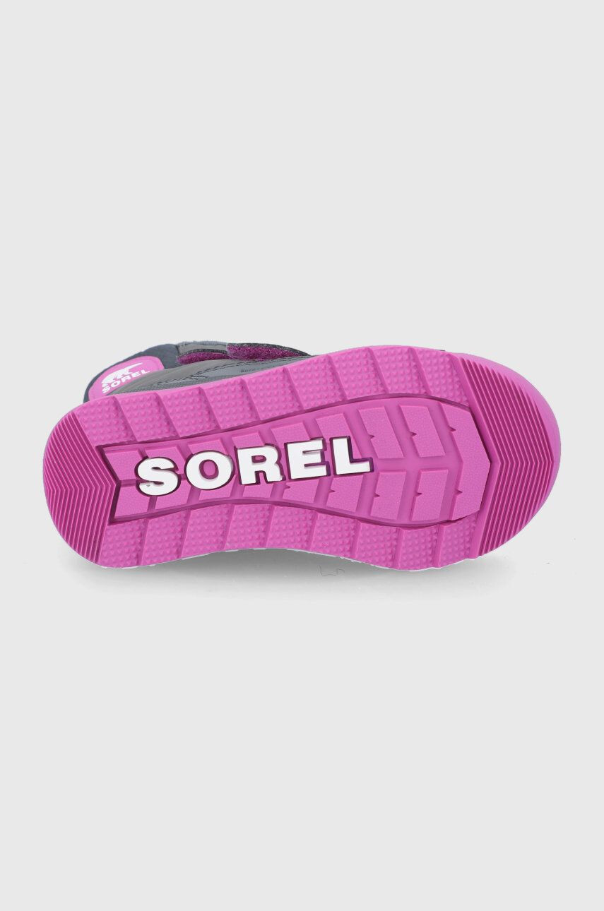 Sorel Зимни обувки Childrens Whitney II Strap WP в сиво - Pepit.bg