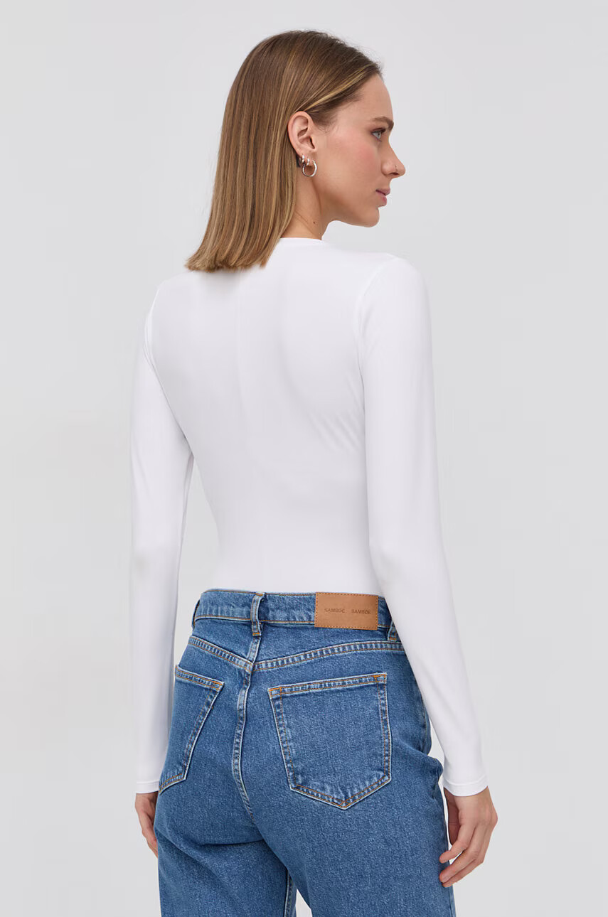 Spanx Оформяща блуза с дълги ръкави SLEEVE V-NECK BODYSUIT - Pepit.bg