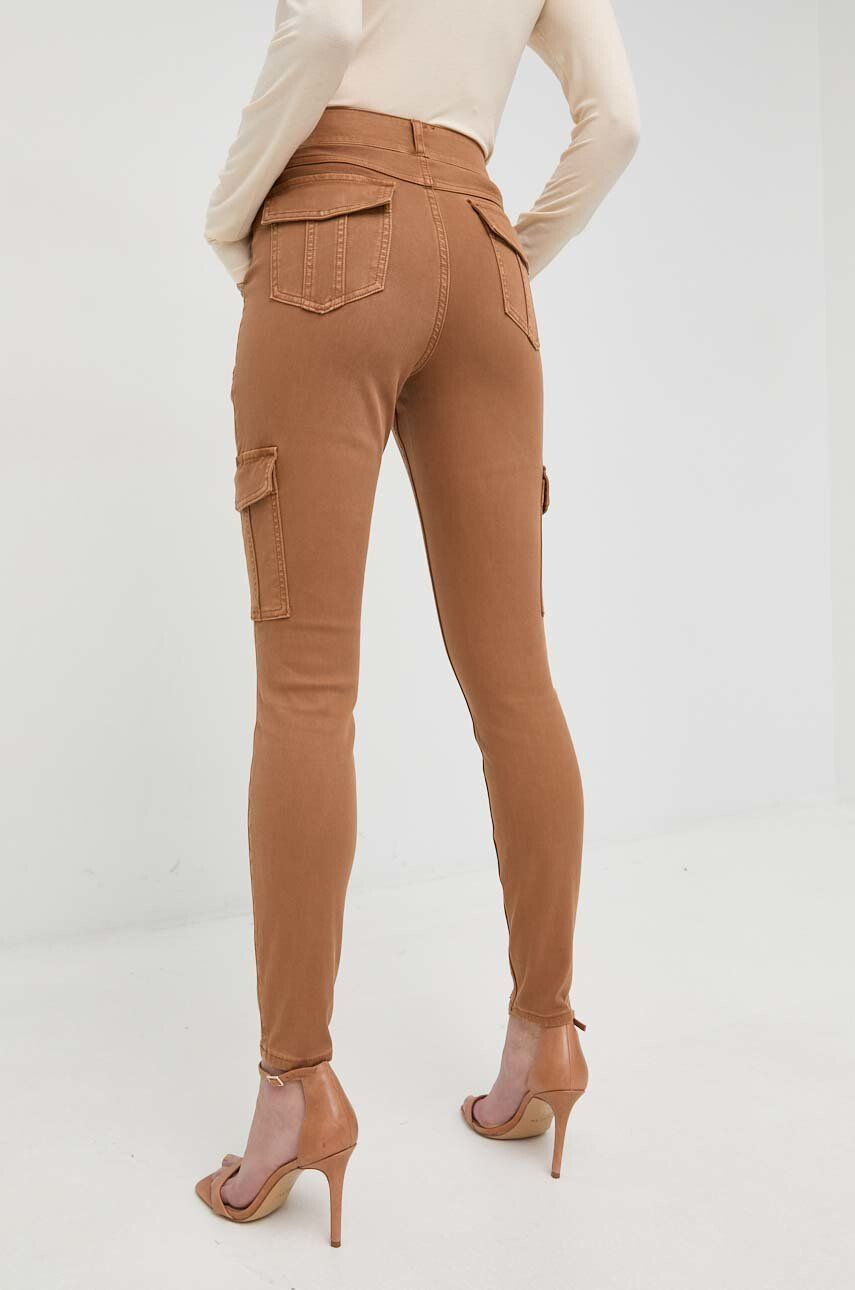 Spanx Оформящ панталон Stretch Twill Ankle Cargo в сиво с кройка по тялото с висока талия - Pepit.bg