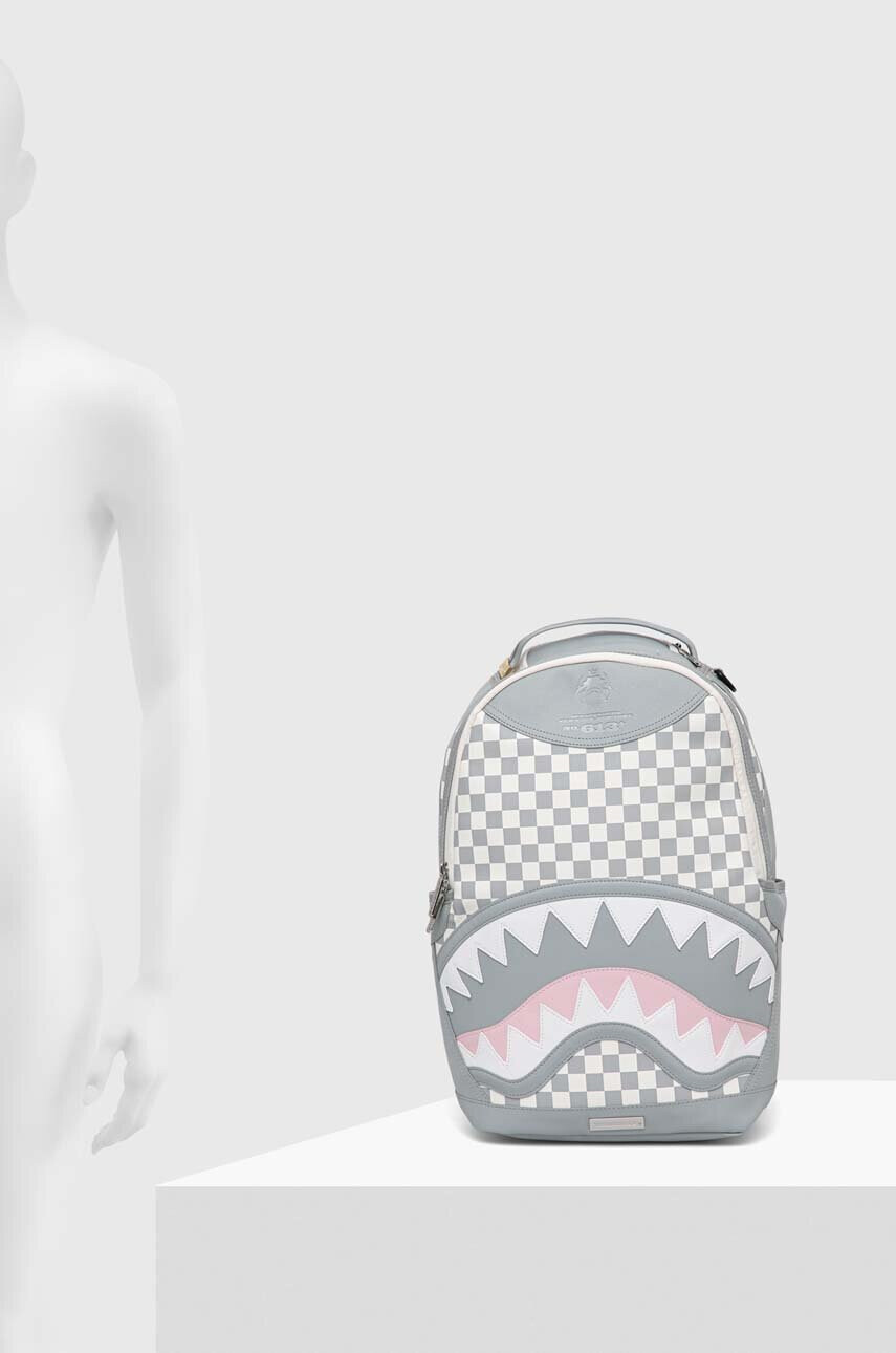 Sprayground Раница в сиво голям размер с десен - Pepit.bg