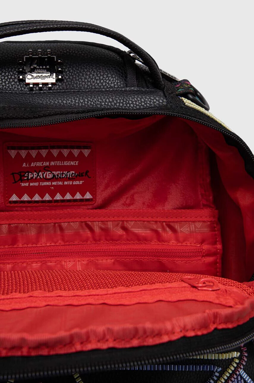 Sprayground Раница в черно голям размер с десен - Pepit.bg