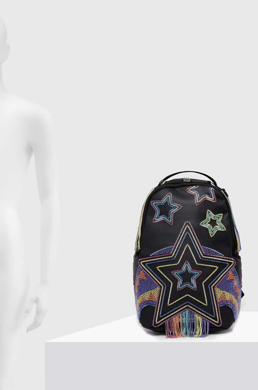 Sprayground Раница в черно голям размер с десен - Pepit.bg