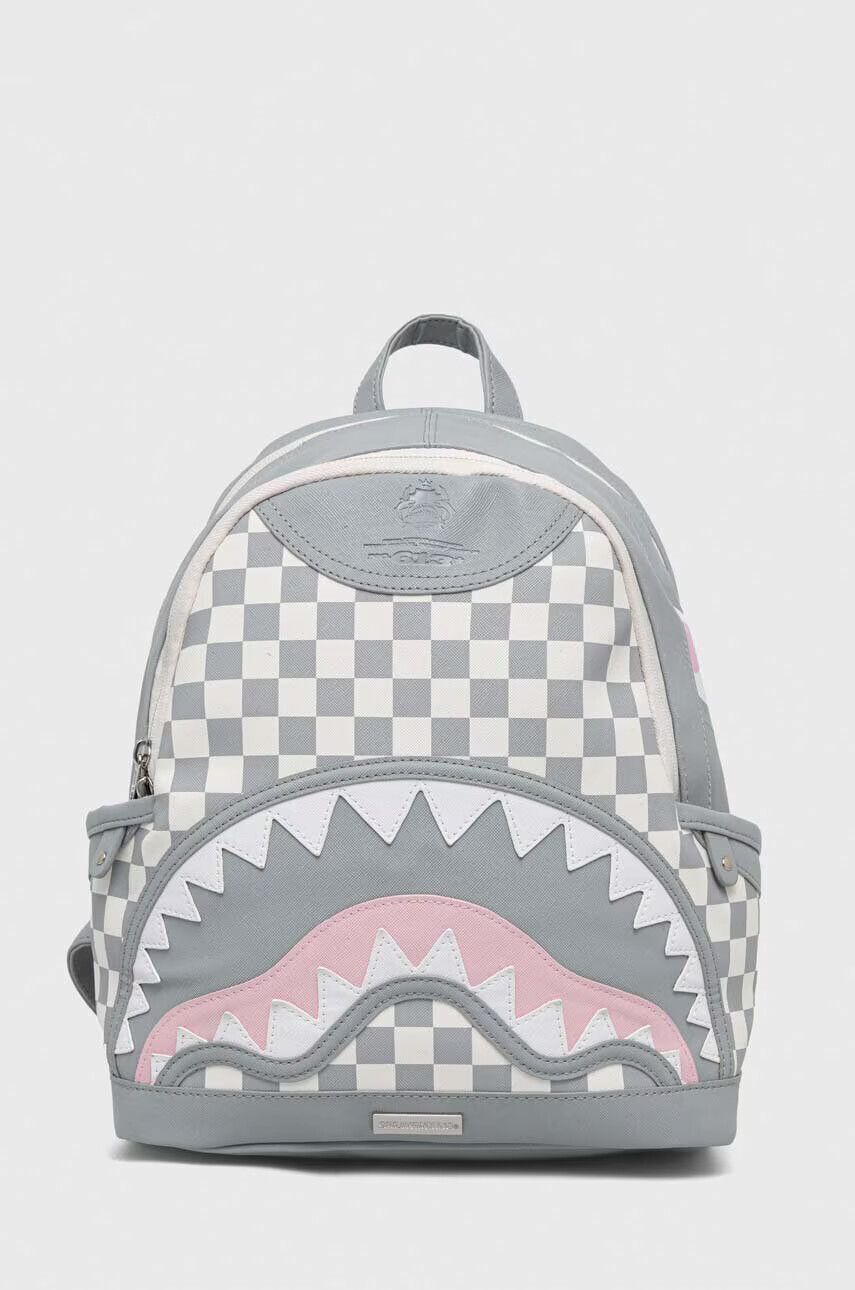 Sprayground Раница в сиво голям размер с десен - Pepit.bg