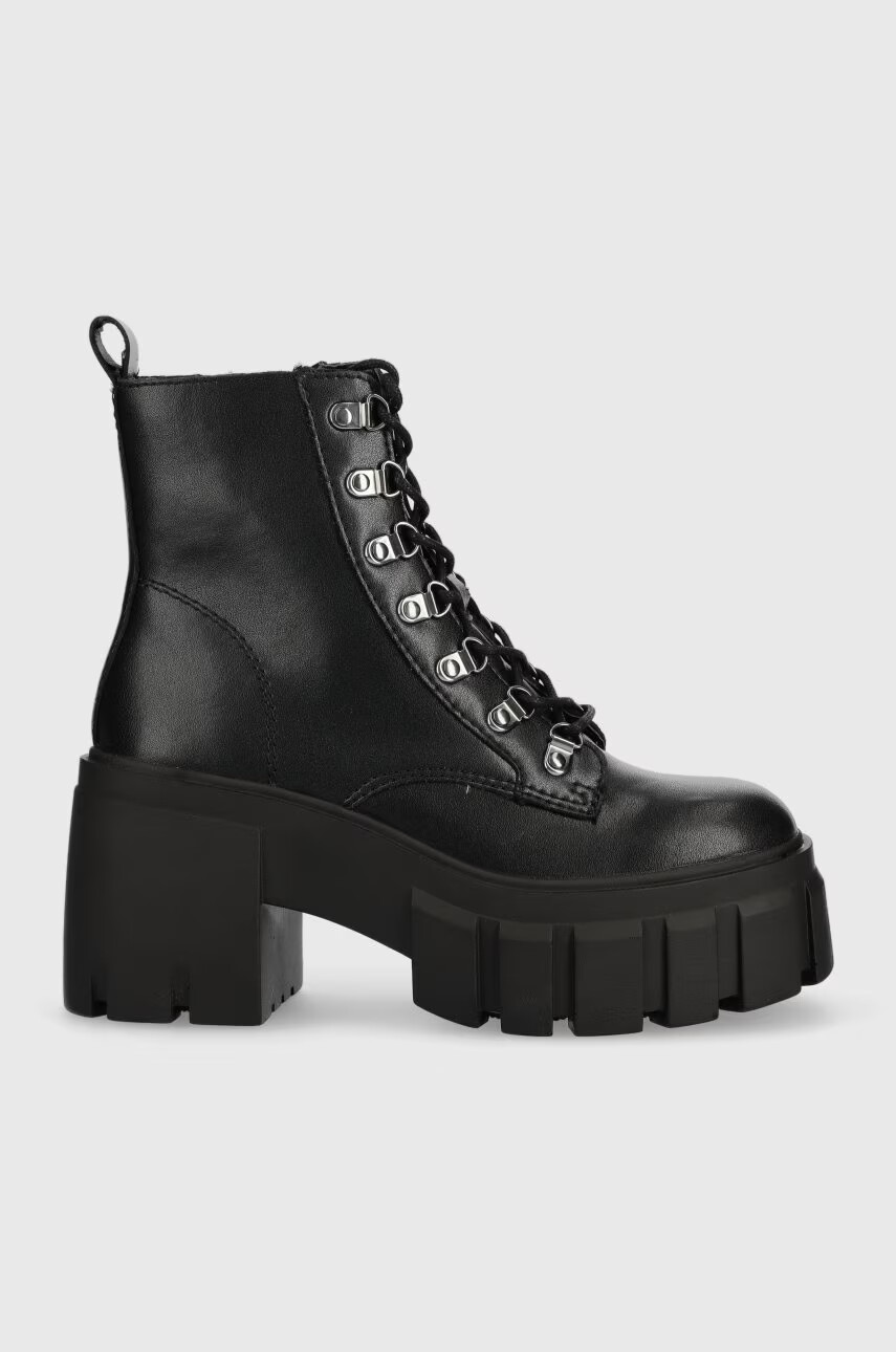Steve Madden Боти Bewilder в черно с платформа - Pepit.bg