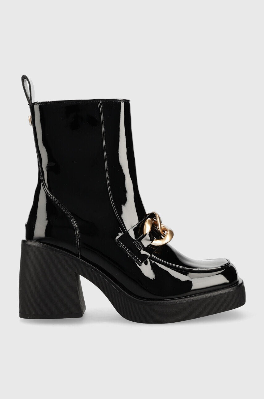 Steve Madden Боти Blooms в черно с висок ток - Pepit.bg