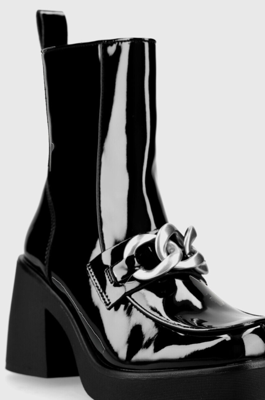 Steve Madden Боти Blooms в черно с висок ток - Pepit.bg