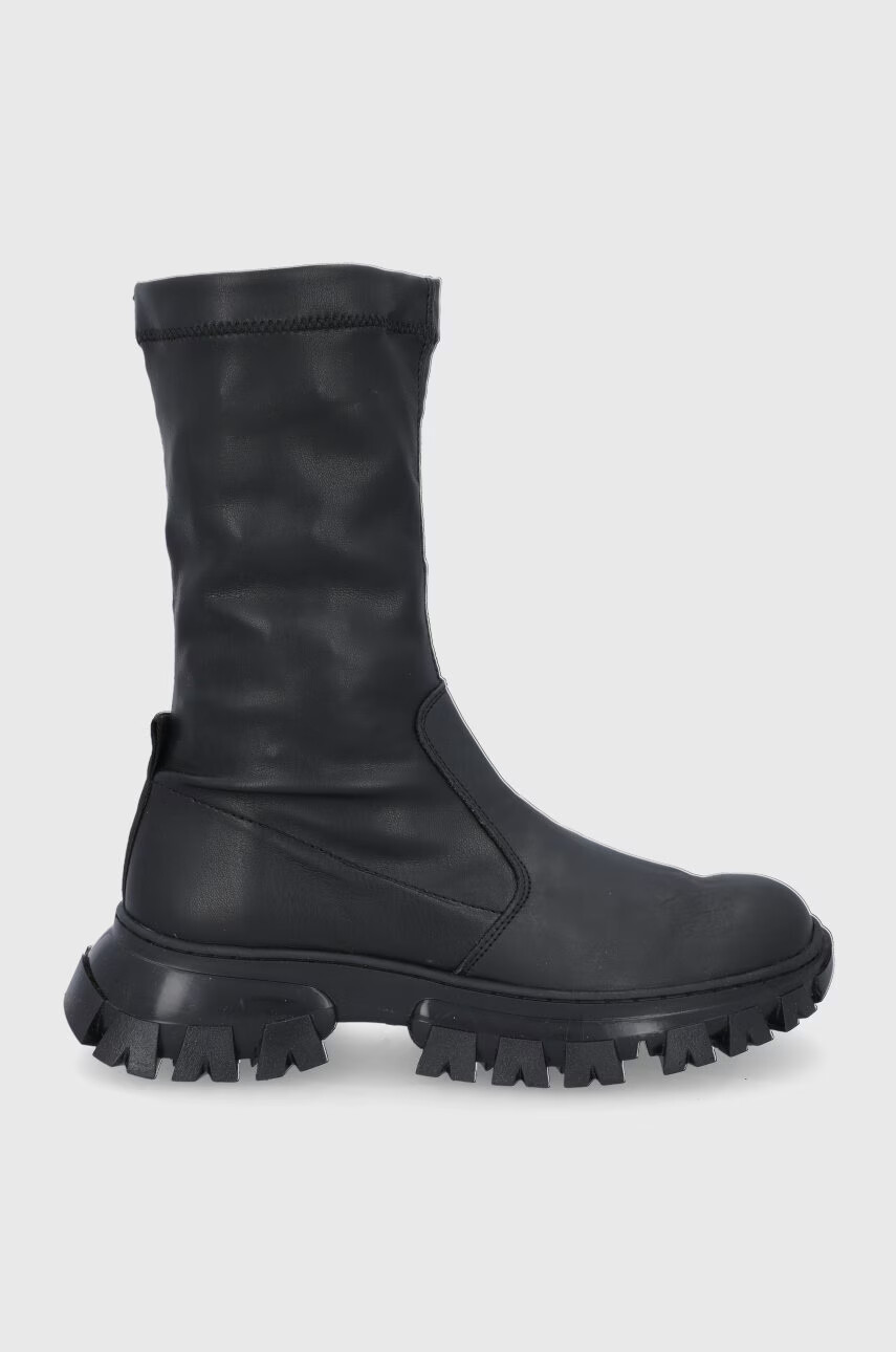 Steve Madden Боти дамски в черно с платформа - Pepit.bg