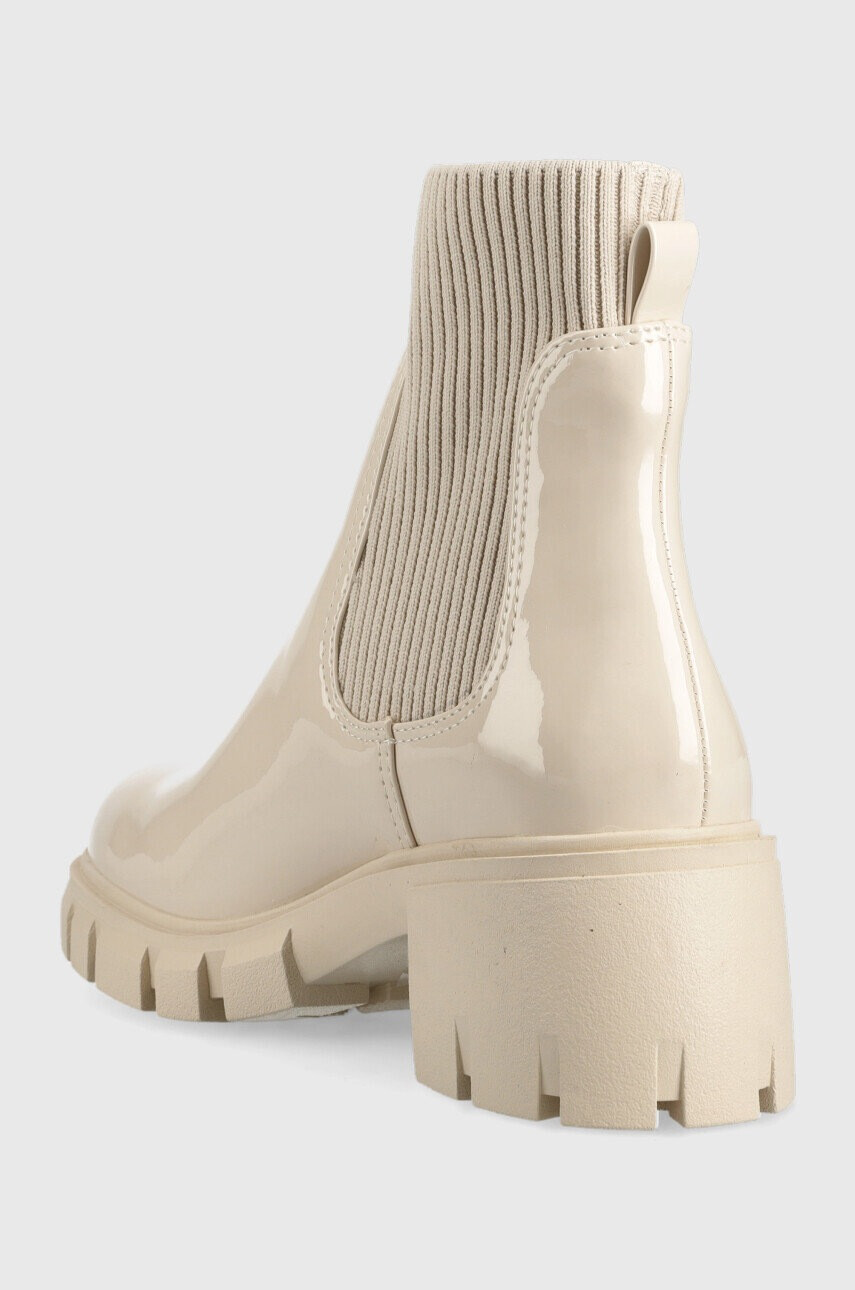 Steve Madden Боти челси Hutch в бежово с висок ток - Pepit.bg