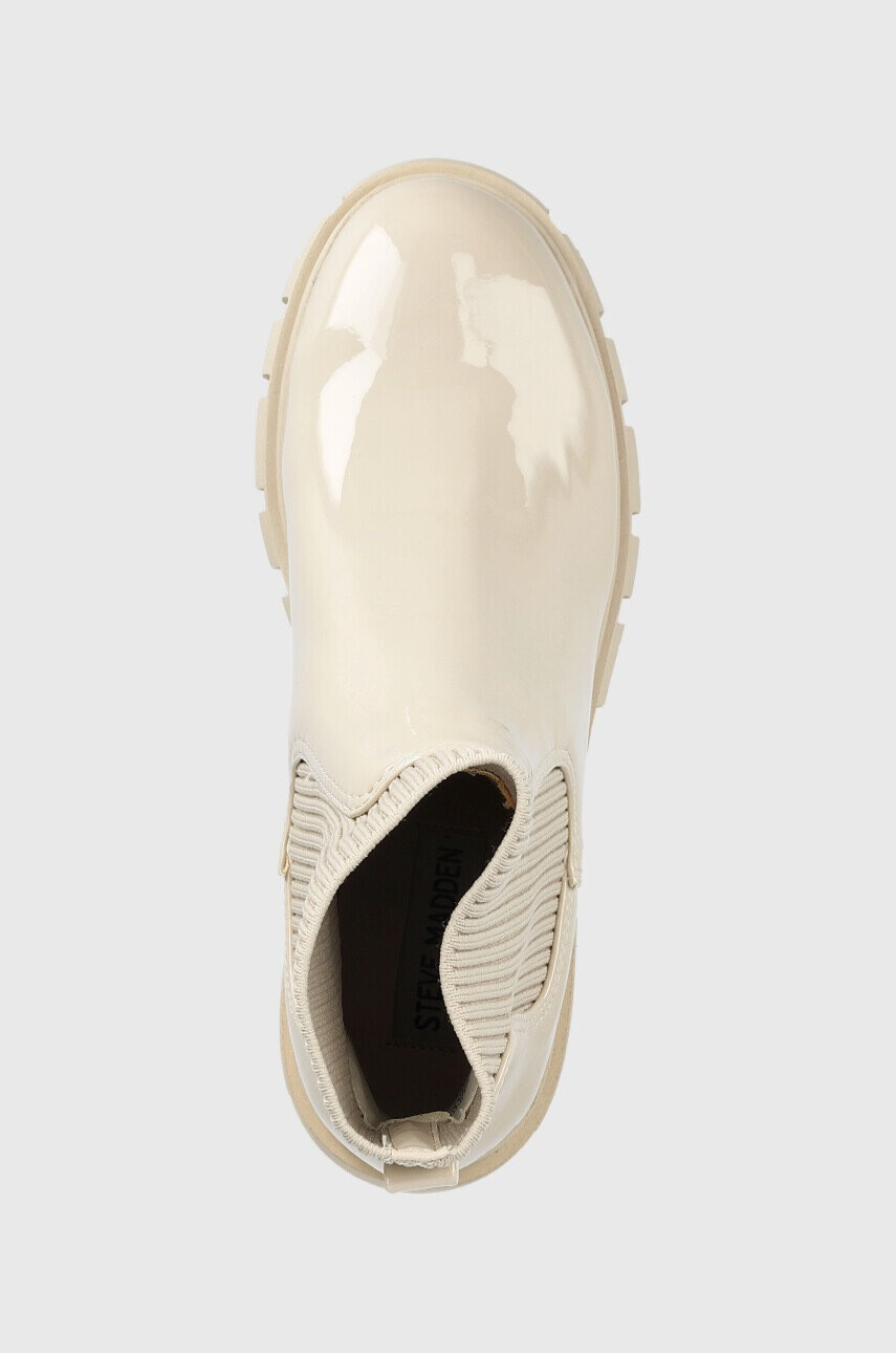 Steve Madden Боти челси Hutch в бежово с висок ток - Pepit.bg