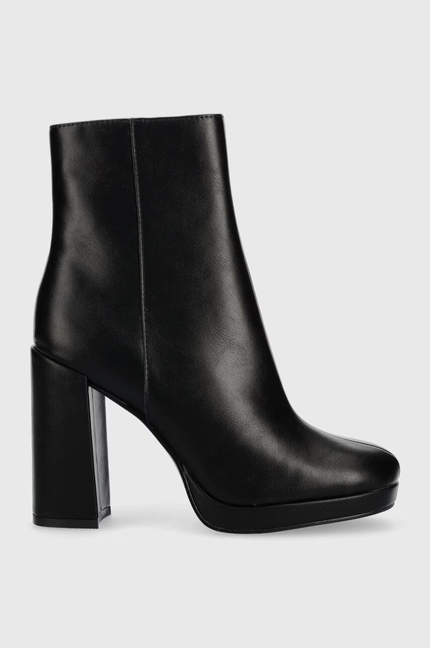 Steve Madden Боти Main в черно с висок ток - Pepit.bg