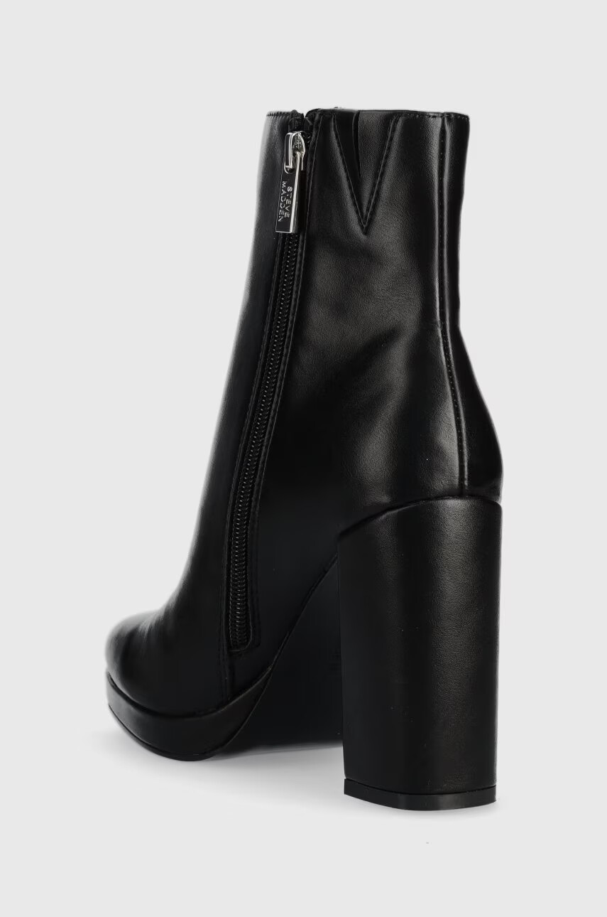 Steve Madden Боти Main в черно с висок ток - Pepit.bg