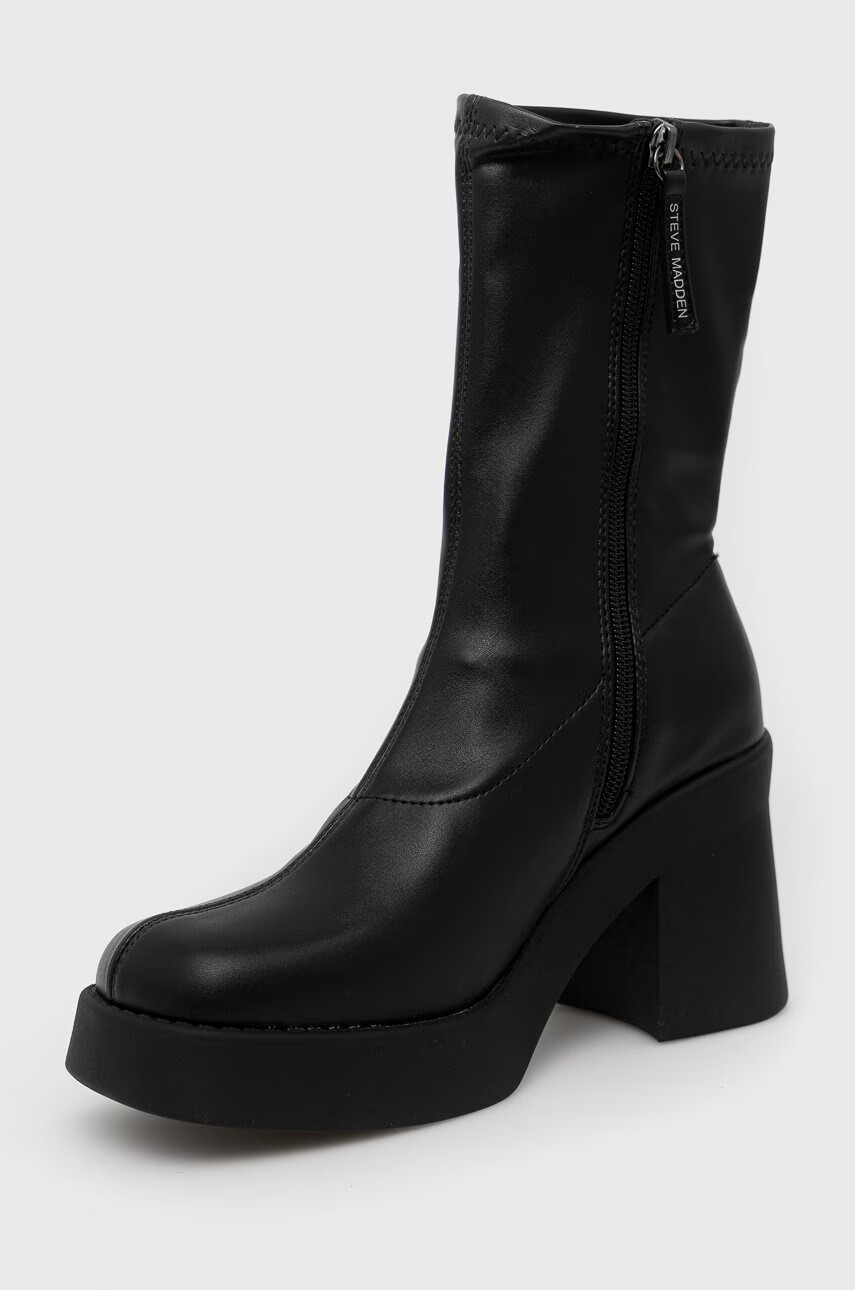 Steve Madden Боти Overcast в черно с платформа - Pepit.bg