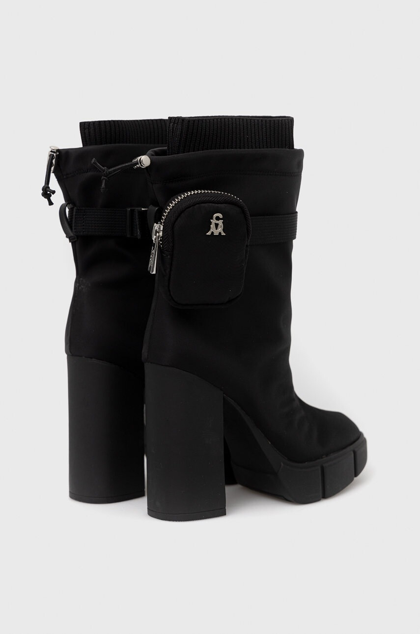 Steve Madden Боти Riseup в черно с висок ток - Pepit.bg