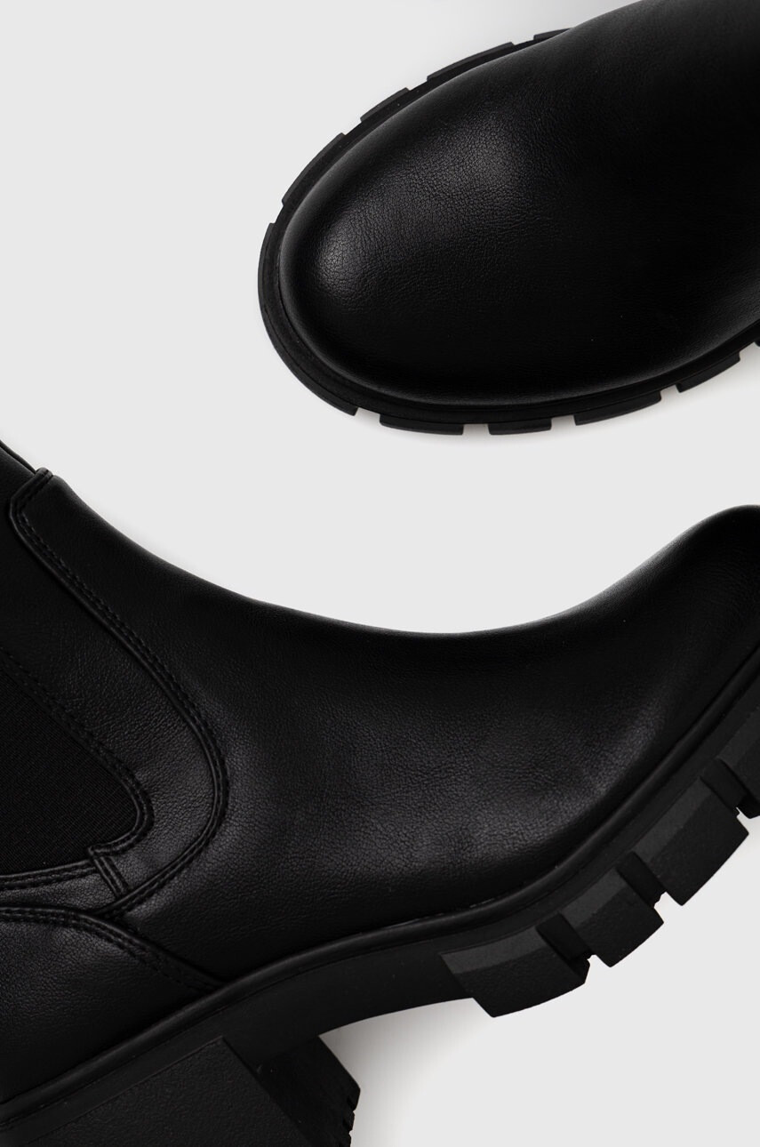 Steve Madden Ботуши Abrupt в черно с равна подметка - Pepit.bg