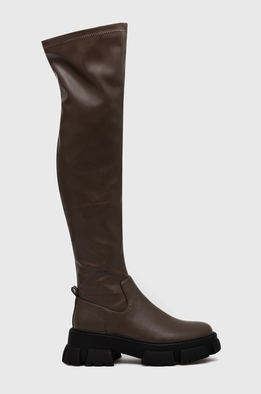 Steve Madden Ботуши Riveredge в кафяво с платформа - Pepit.bg
