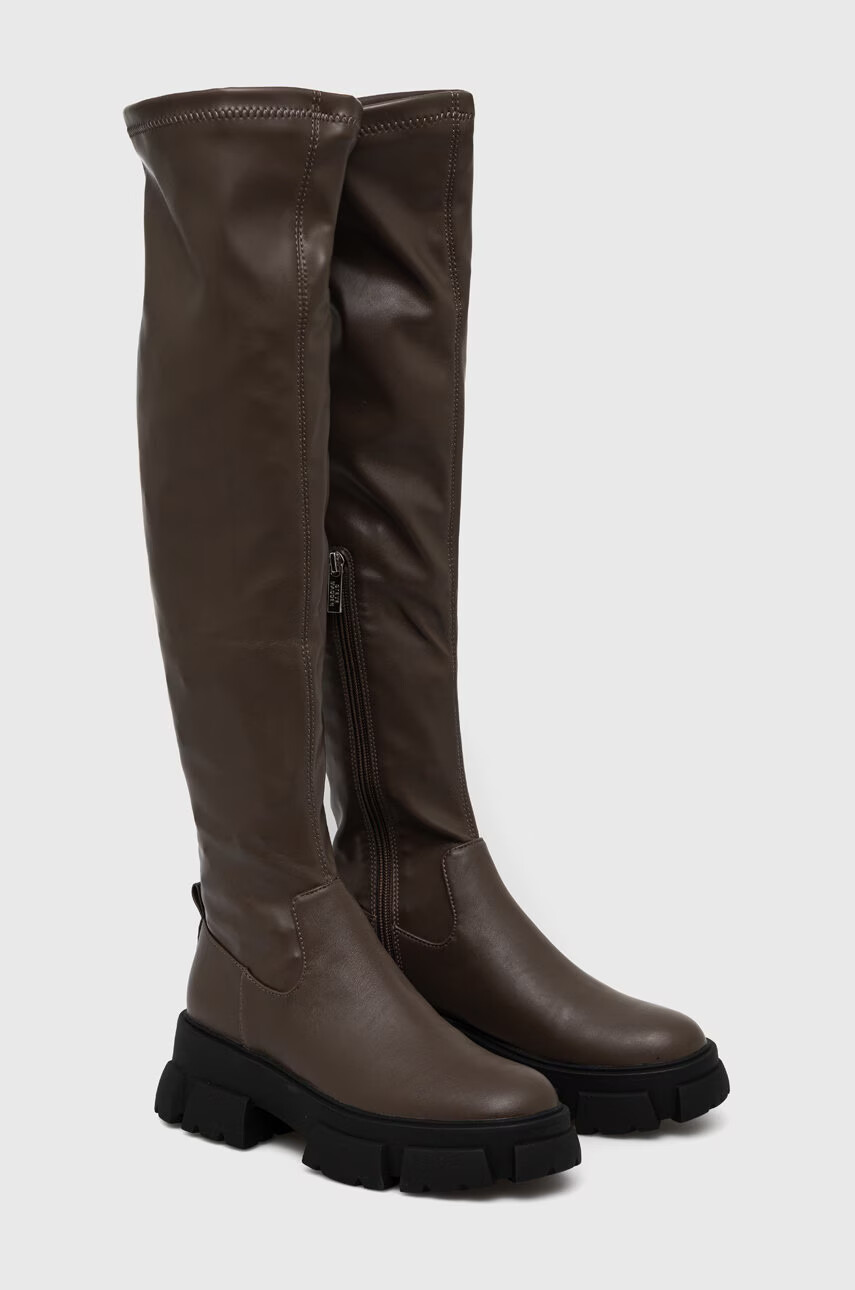 Steve Madden Ботуши Riveredge в кафяво с платформа - Pepit.bg