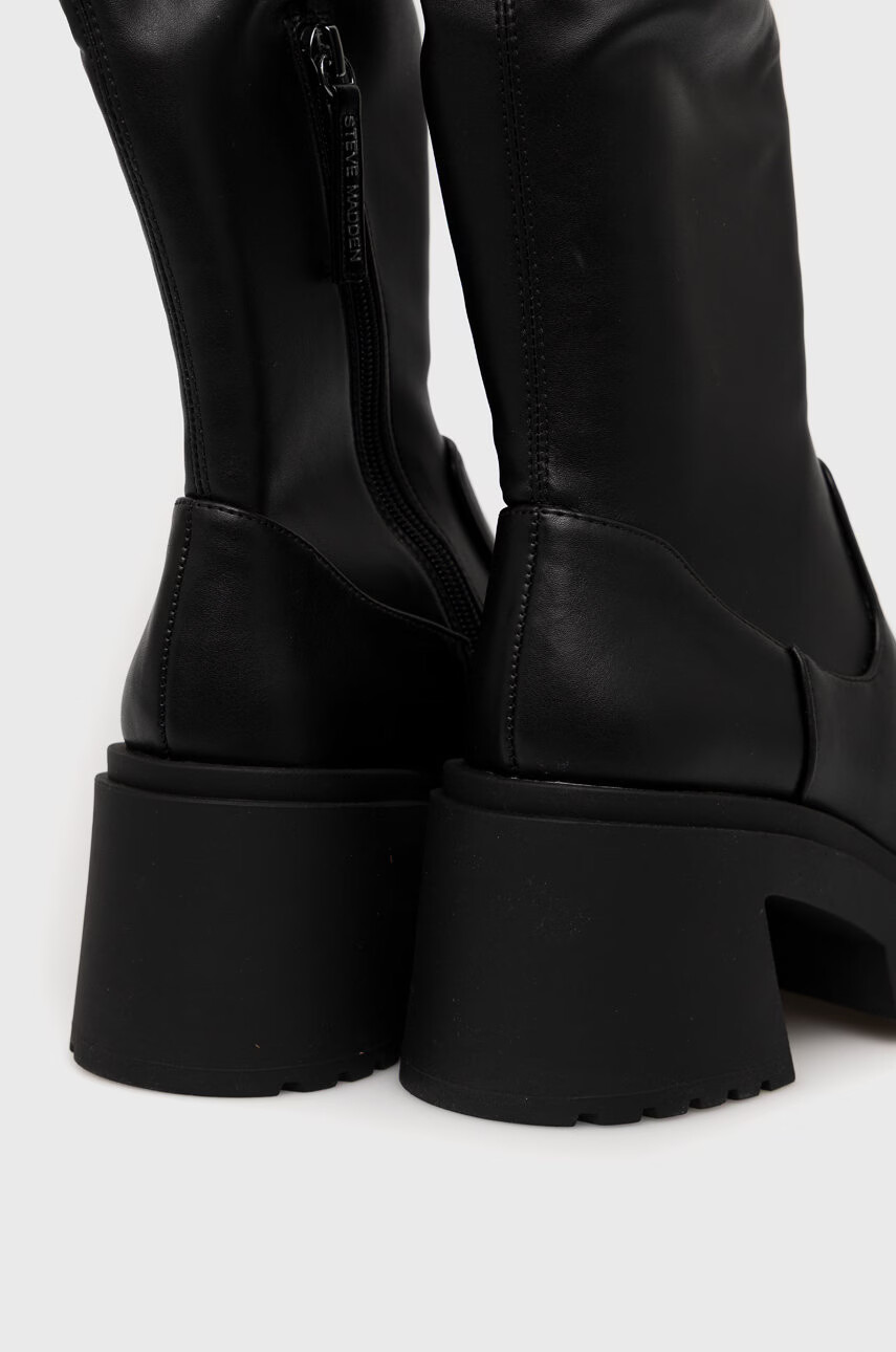 Steve Madden Ботуши Jetstream в черно с висок ток - Pepit.bg