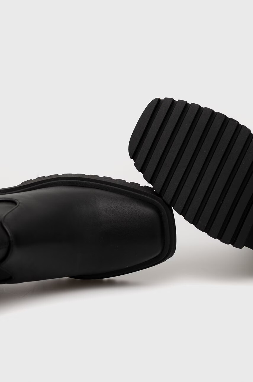Steve Madden Ботуши Jetstream в черно с висок ток - Pepit.bg