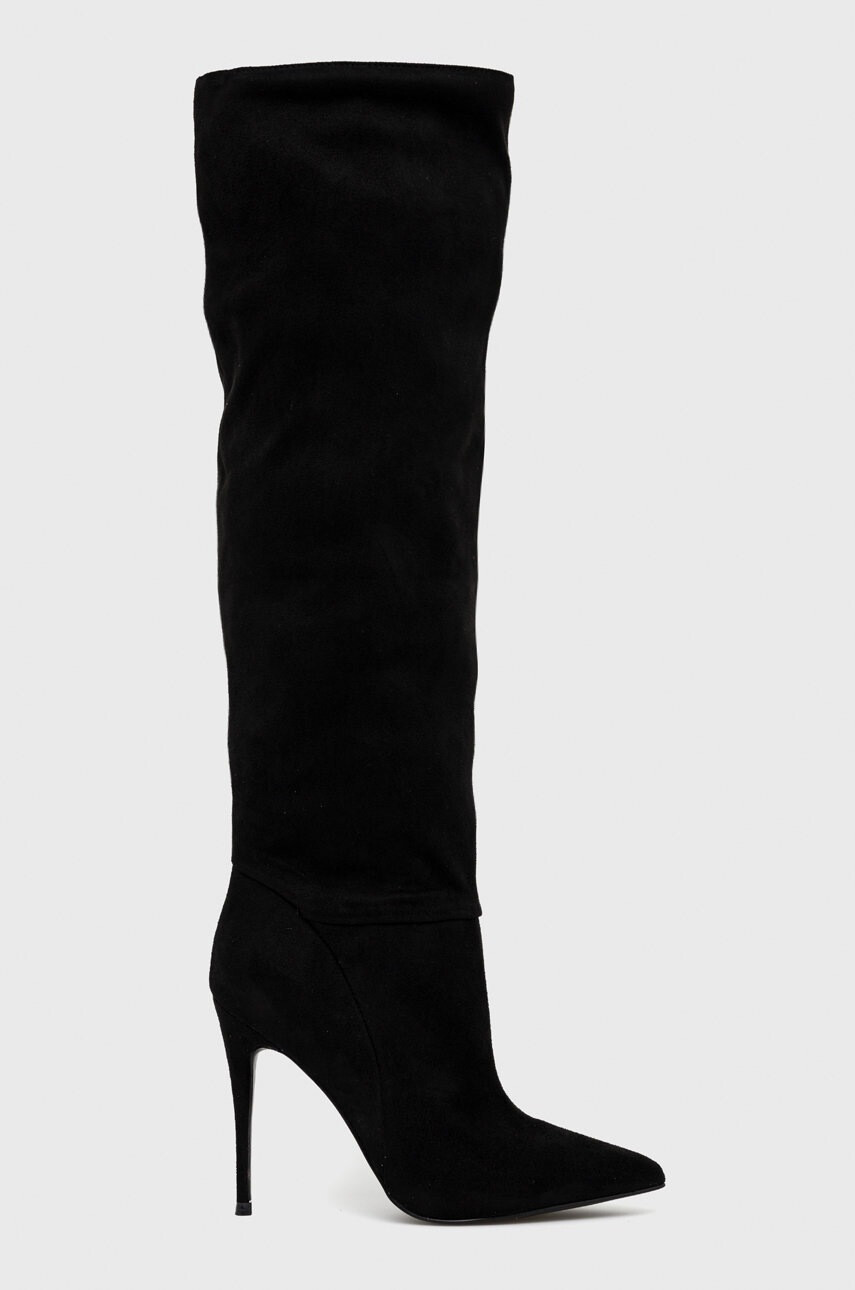 Steve Madden Ботуши Darian в черно с ток стилето - Pepit.bg