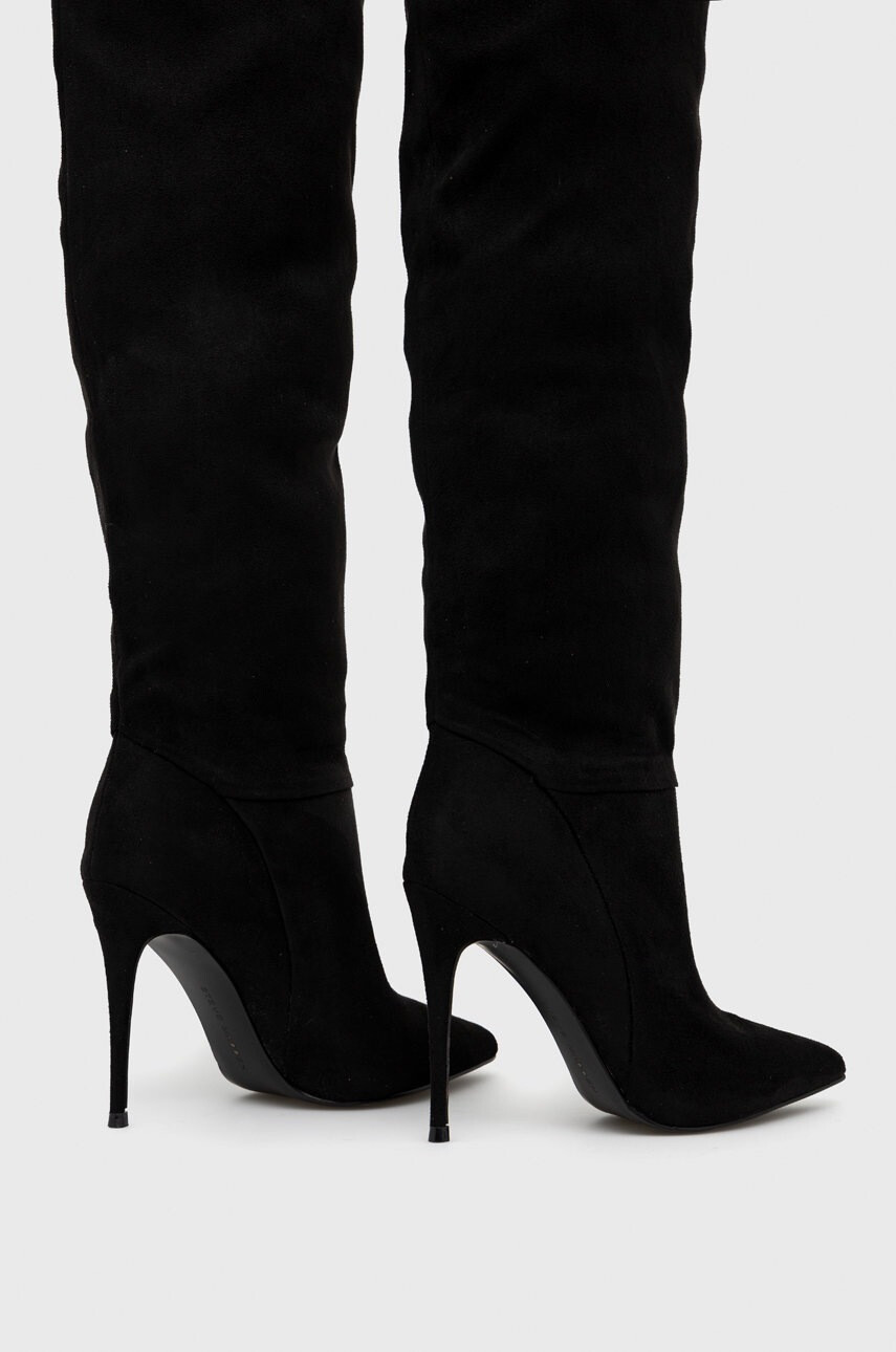 Steve Madden Ботуши Darian в черно с ток стилето - Pepit.bg