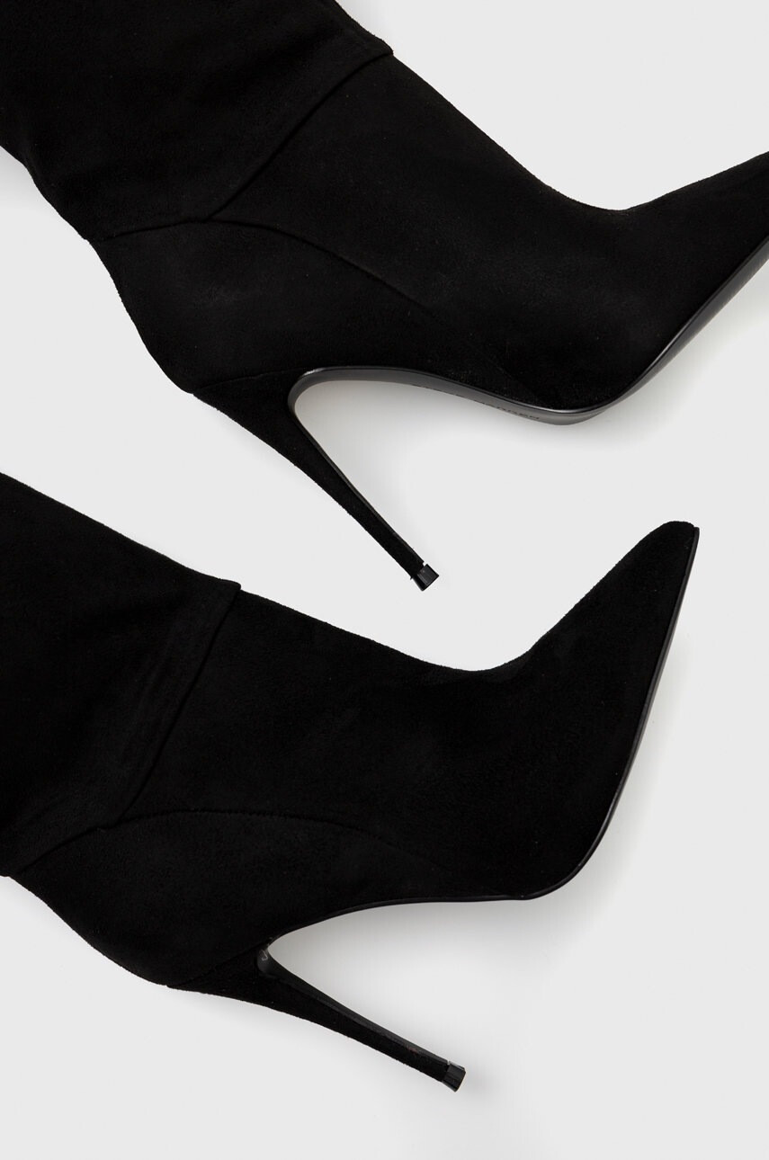 Steve Madden Ботуши Darian в черно с ток стилето - Pepit.bg