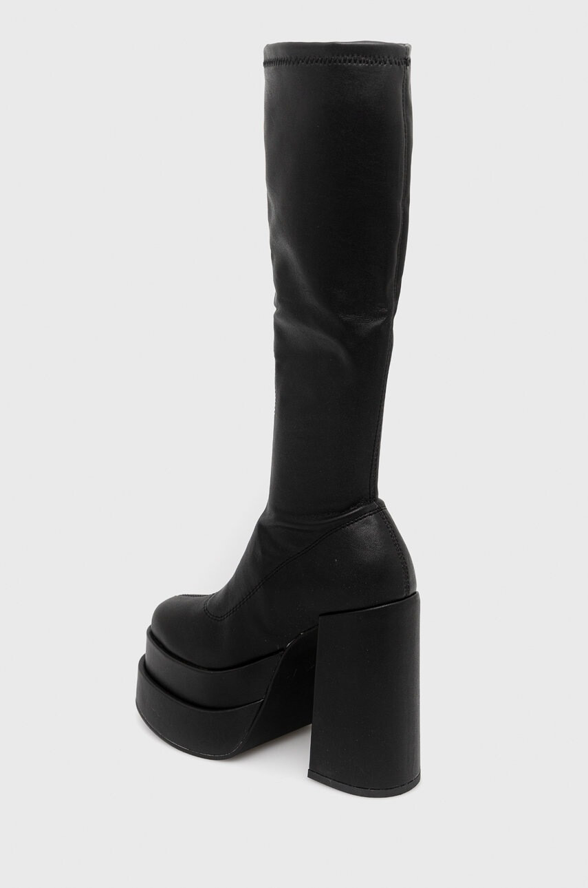 Steve Madden Ботуши Cypress в черно с висок ток - Pepit.bg