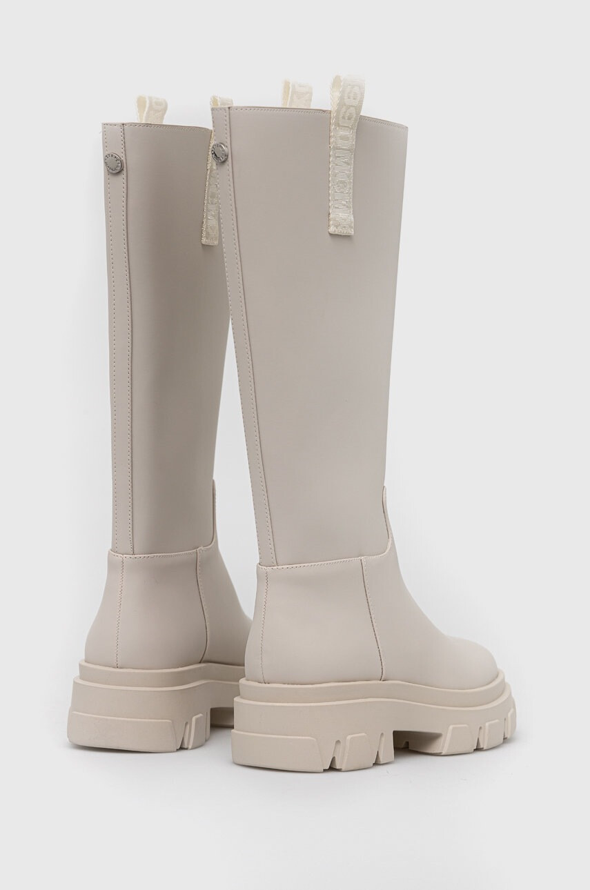 Steve Madden Ботуши Lodge в бежово с платформа - Pepit.bg