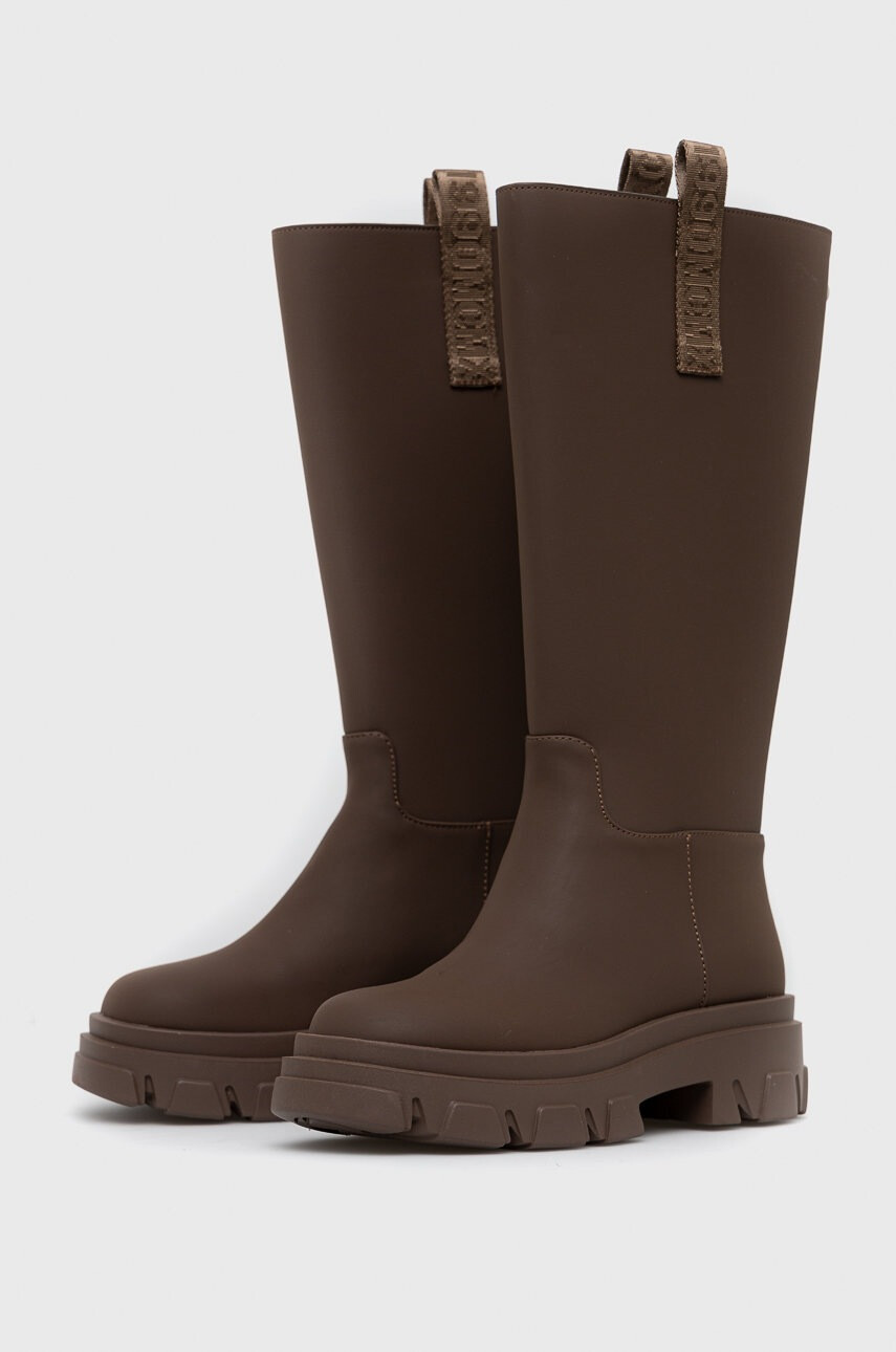 Steve Madden Ботуши Lodge в кафяво с платформа - Pepit.bg