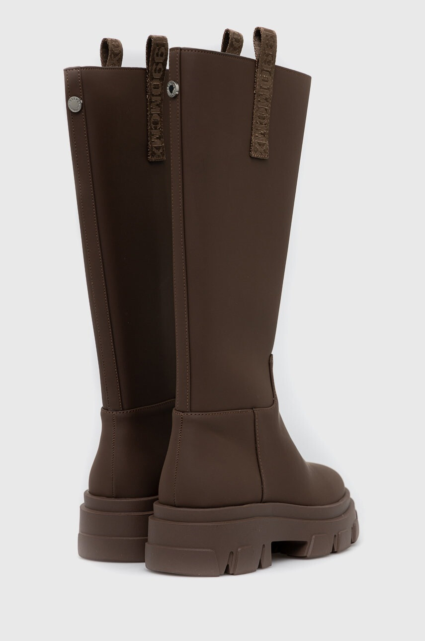 Steve Madden Ботуши Lodge в кафяво с платформа - Pepit.bg
