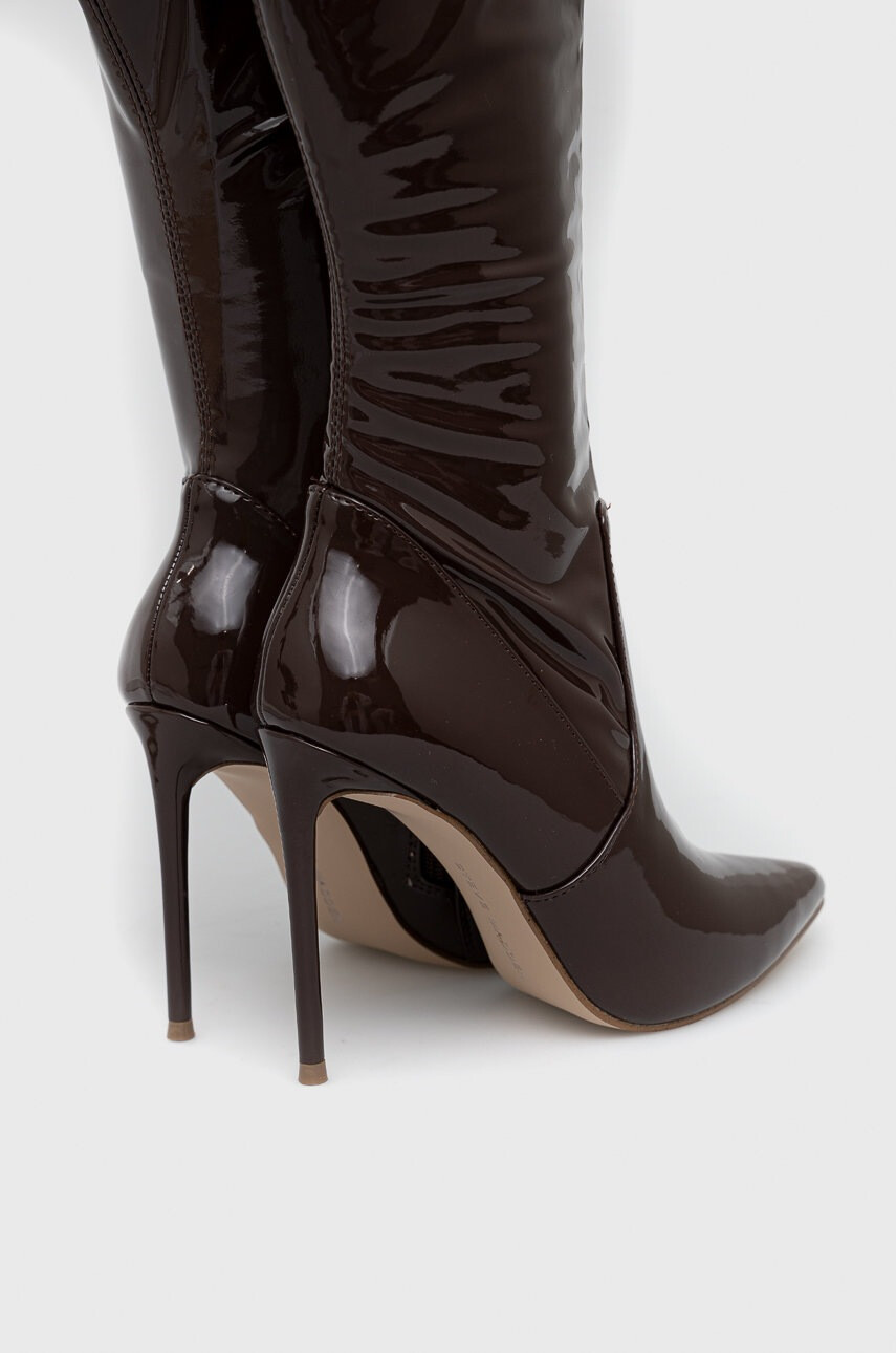 Steve Madden Ботуши Vava в кафяво с ток стилето - Pepit.bg