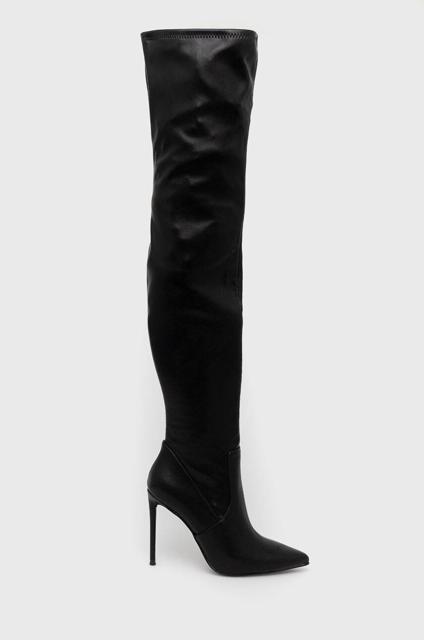 Steve Madden Ботуши Vava в черно с ток стилето - Pepit.bg